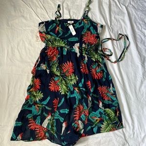 Blue multi colored strap dress size large